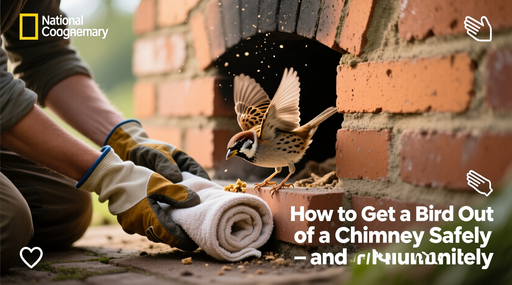 how to get a bird out of a chimney