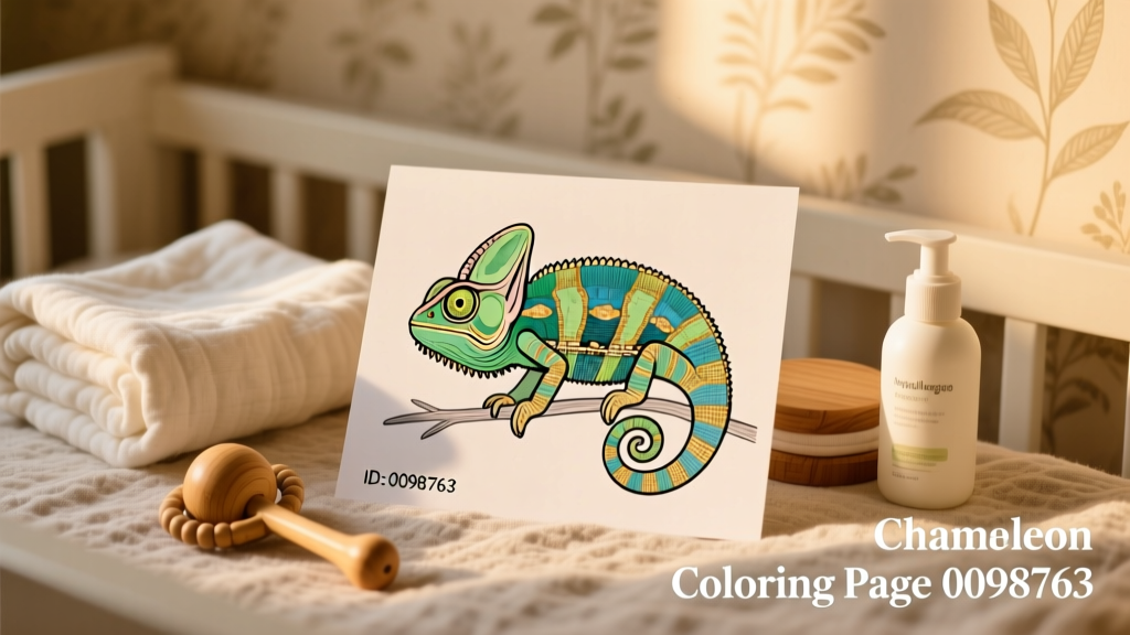 Chameleon Coloring Pages_0098763: A Developmentally Appropriate Tool for Early Learning and Sensory Integration