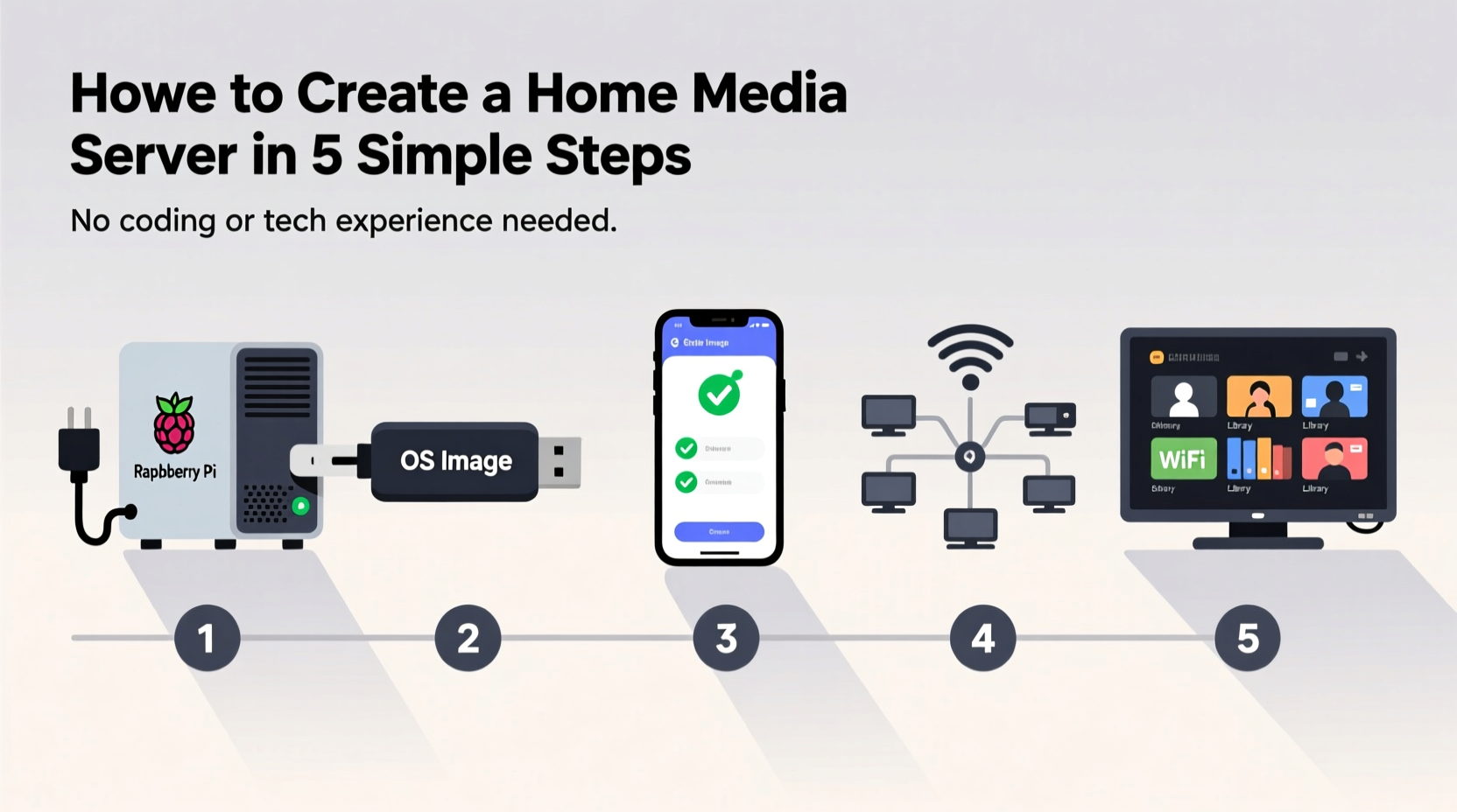 how to create a home server for media without technical skills