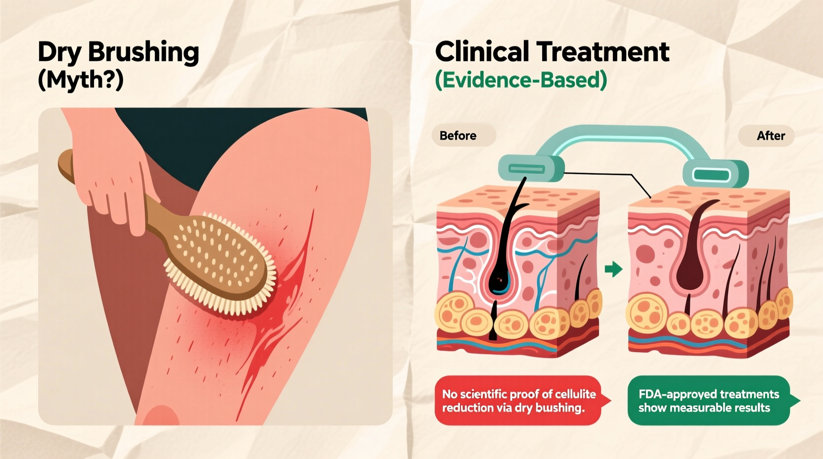 is dry brushing really effective for cellulite or just a wellness myth