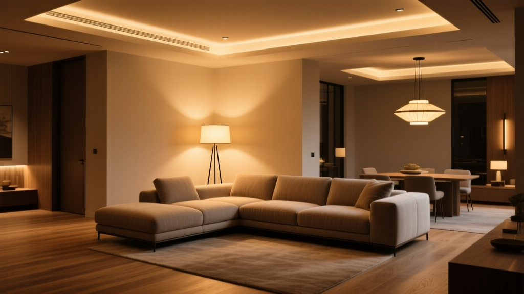 Floor Lamp Placement for L-Shaped Sectional Sofas