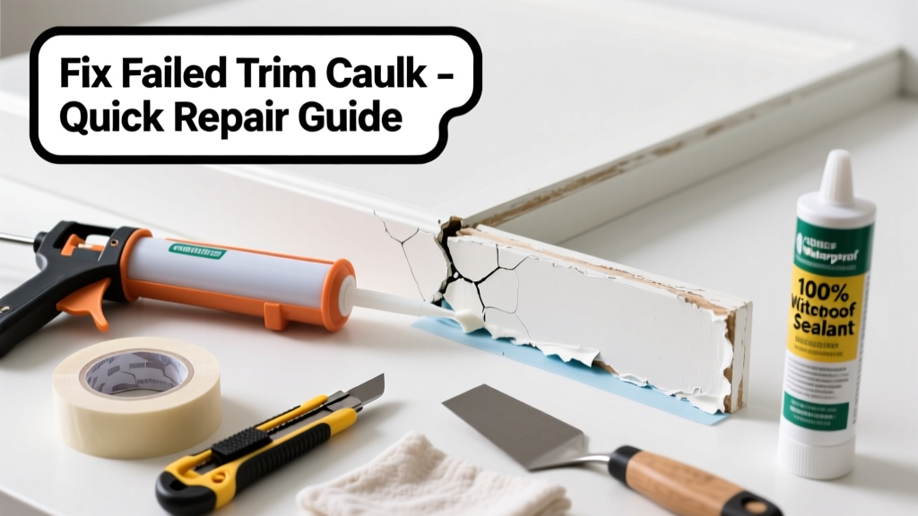 Fix Failed Trim Caulk in Kitchen: Quick Repair Guide