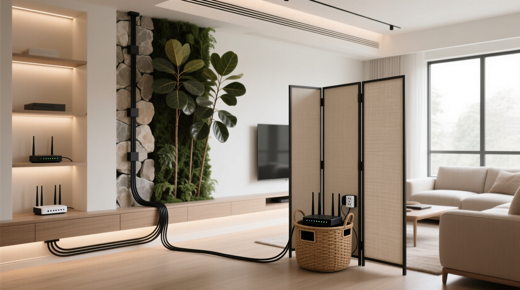 best ways to hide router cables without drilling holes