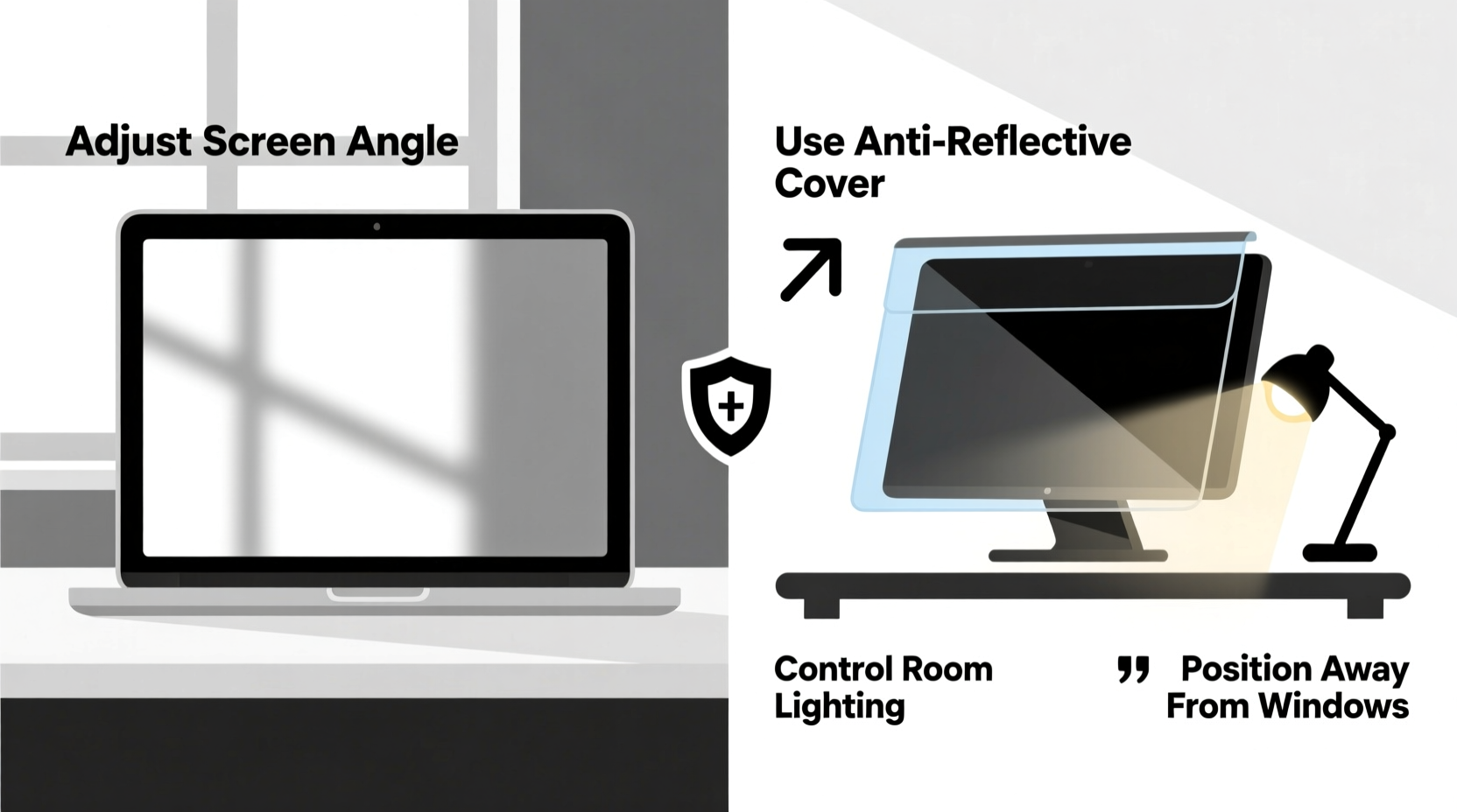 how to reduce screen glare without dimming brightness or adding filters