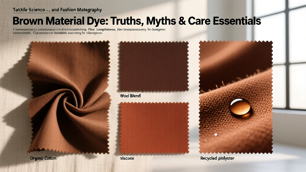 Brown Material Dye: Truths, Myths & Care Essentials