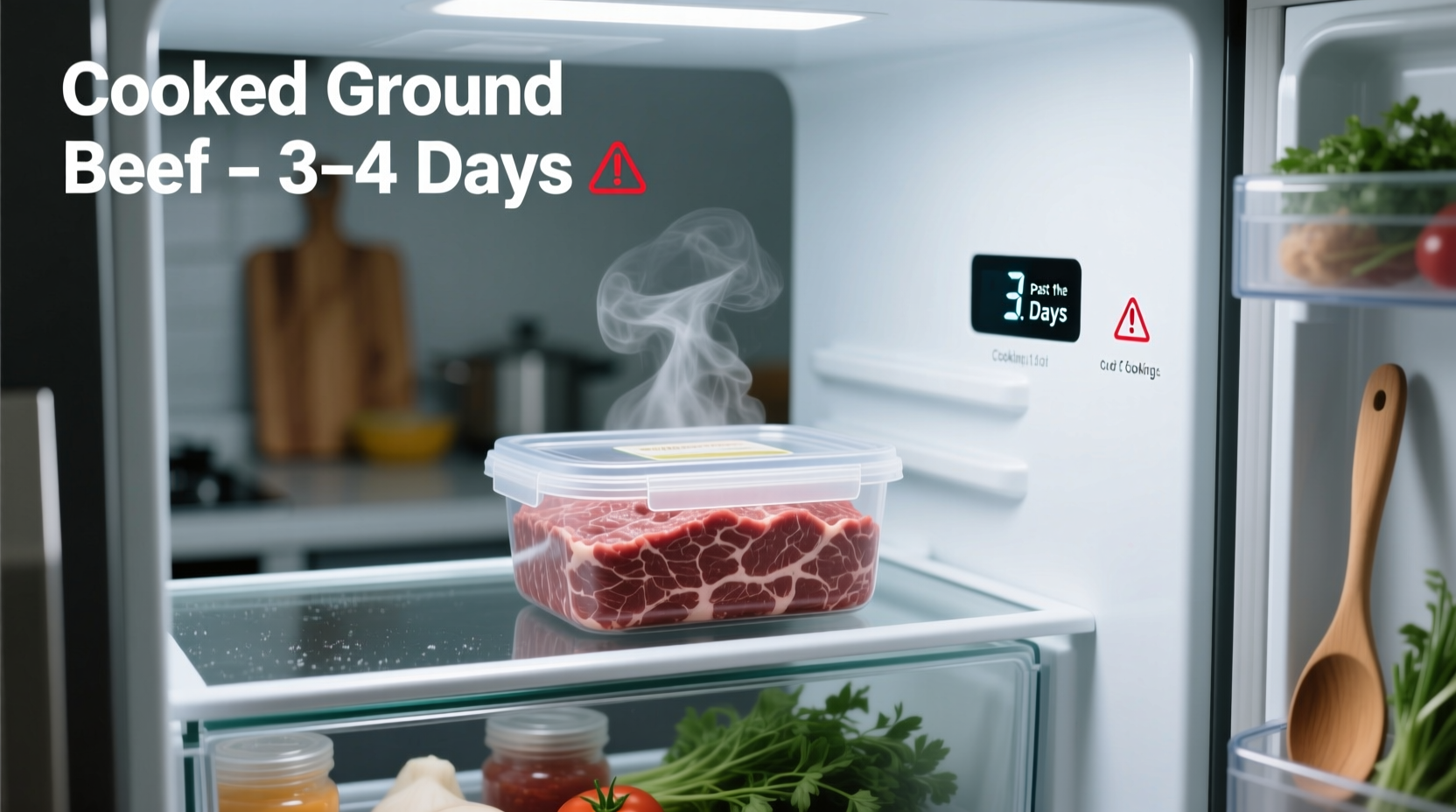 how long is cooked ground beef good in fridge