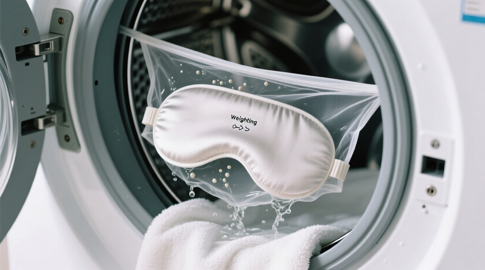 washing cotton polyester sleep mask in washing machine mesh bag gentle cycle