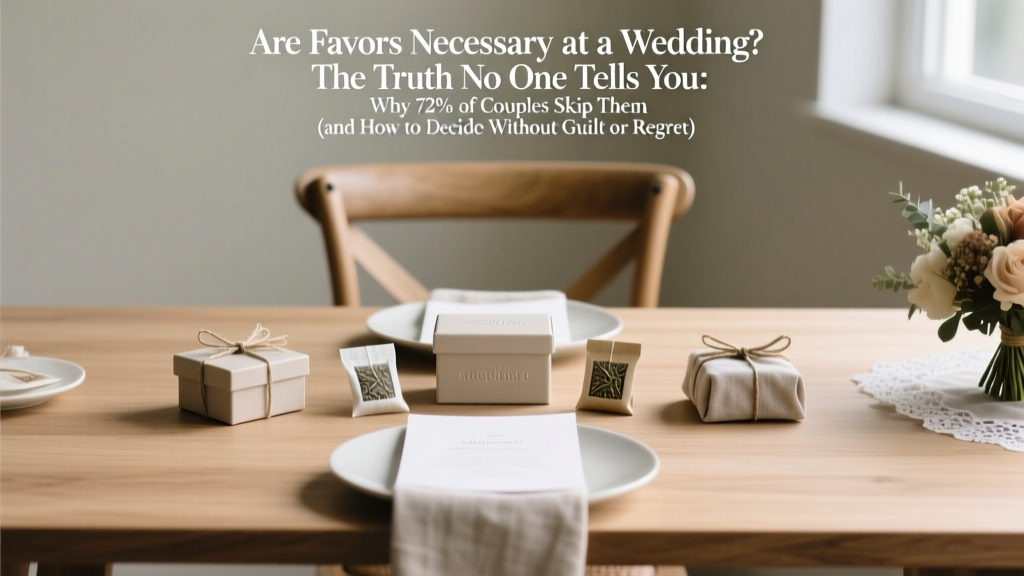 Wedding Favors: Do You Really Need Them in 2026?
