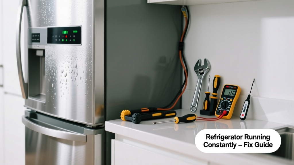 Refrigerator Running Constantly in Kitchen Fix Guide
