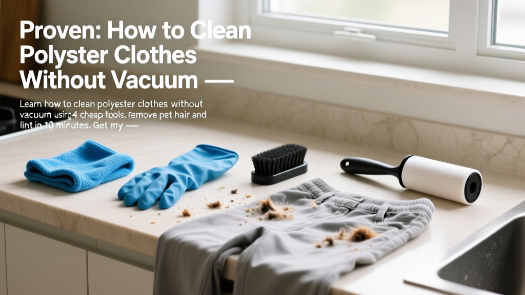 Proven: How to Clean Polyester Clothes Without Vacuum