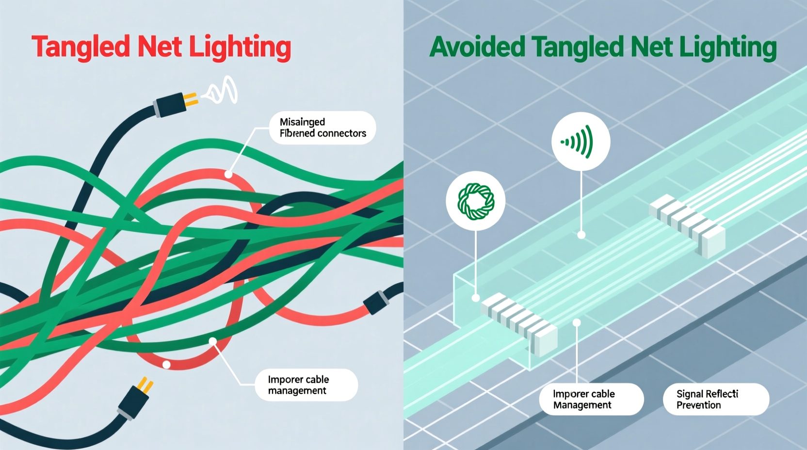why does tangled net lighting happen and how to avoid it