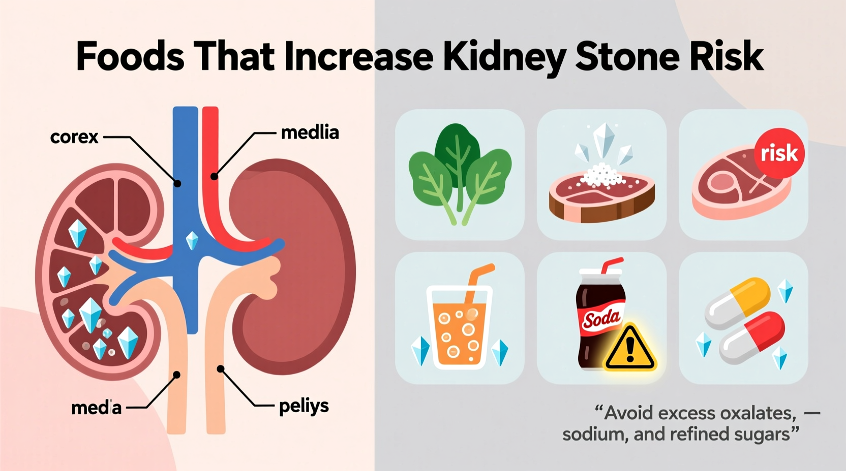 Foods That Cause Kidney Stones: Science-Backed Dietary Guide