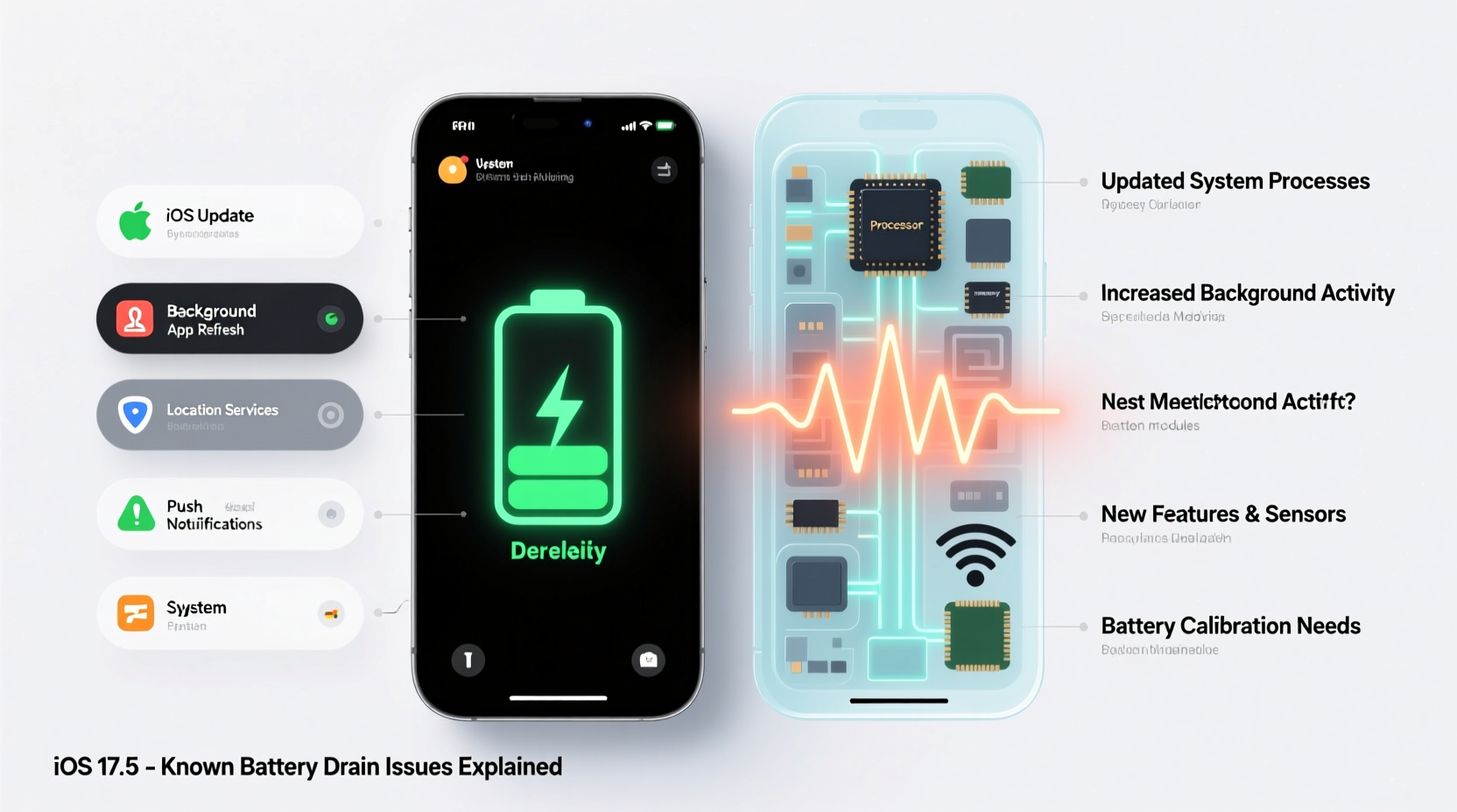why is my phone battery draining faster after the latest ios update fixes
