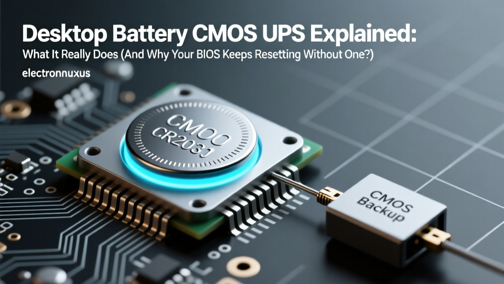 Desktop Battery CMOS UPS Explained: What It Really Does (And Why Your BIOS Keeps Resetting Without One)