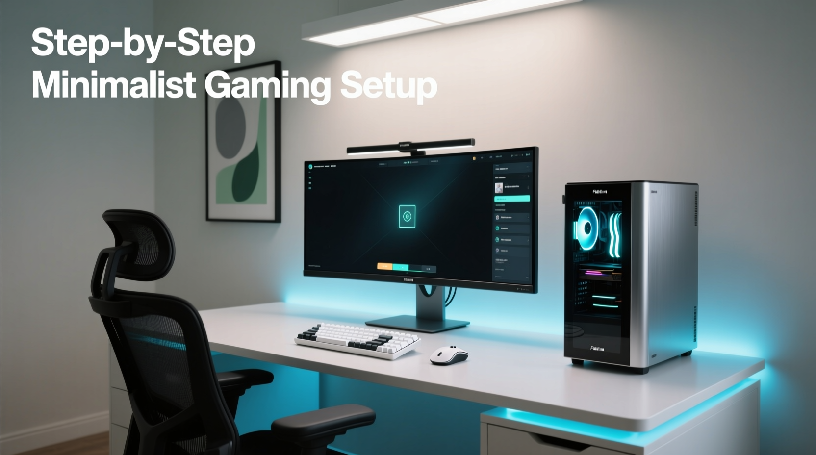 step by step guide to setting up a minimalist gaming setup that still performs