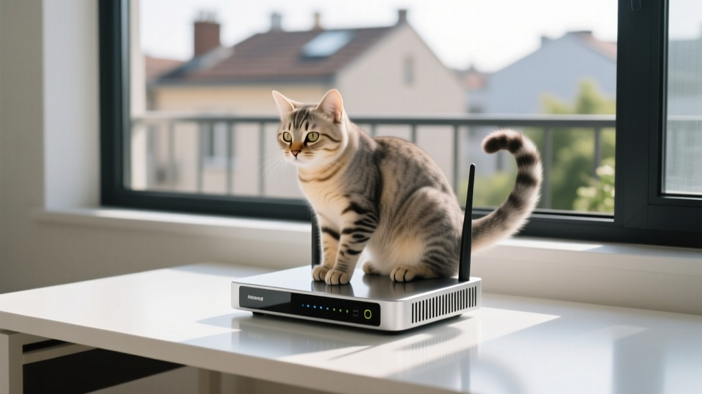 Why Cats Sit on the Router or Modem
