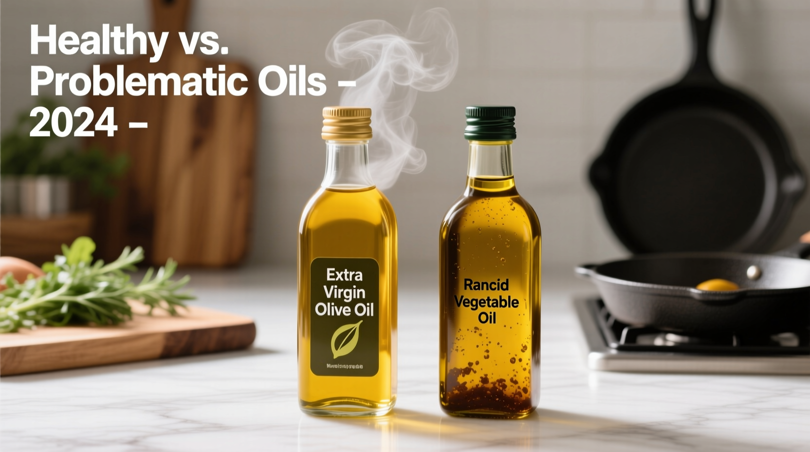 Comparison of healthy versus problematic cooking oils