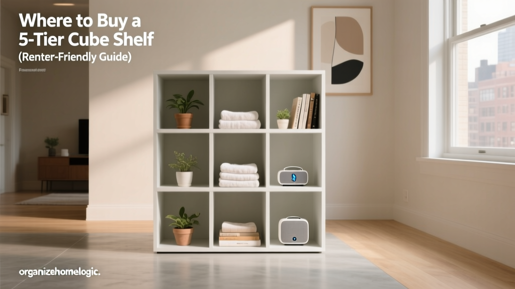 Where to Buy a 5-Tier Cube Shelf (Renter-Friendly Guide)