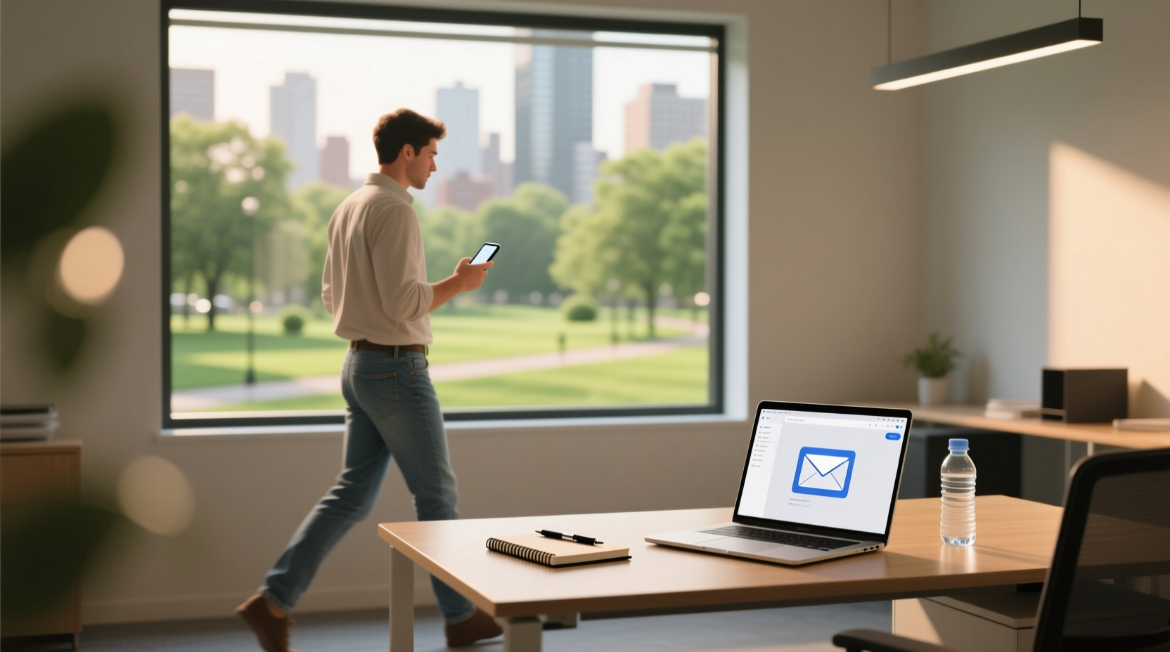 Check Email Away from Your Desk to Stay Productive at Work? No.