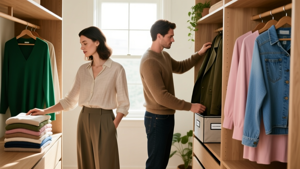 How to Organize a Shared Closet With Your Partner