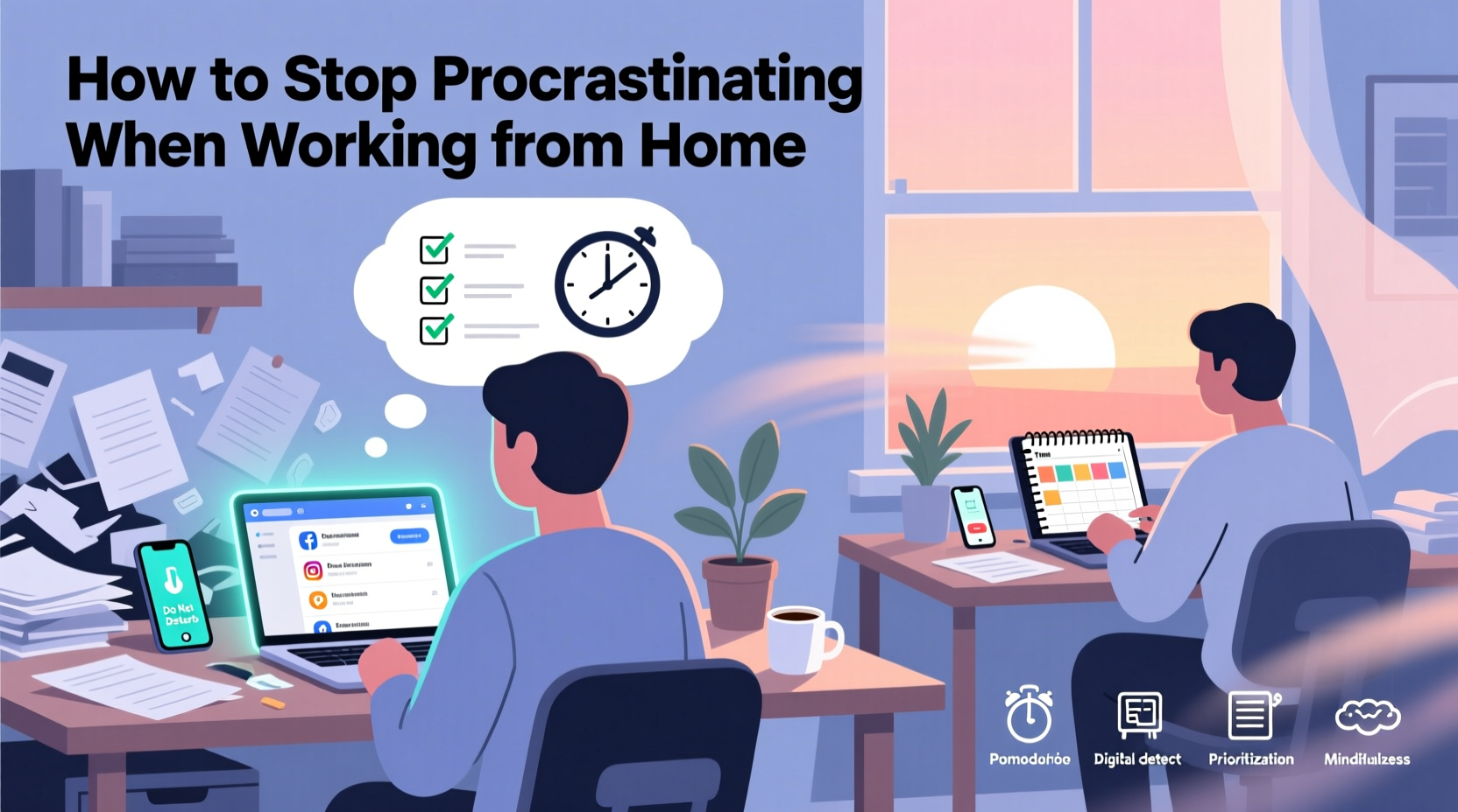 how to stop procrastinating when working from home distractions abound