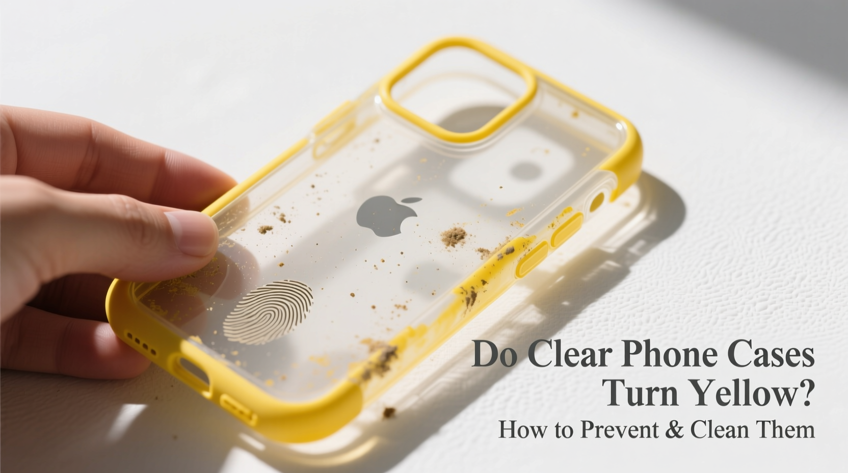 do clear phone cases turn yellow can you prevent it and how to clean them