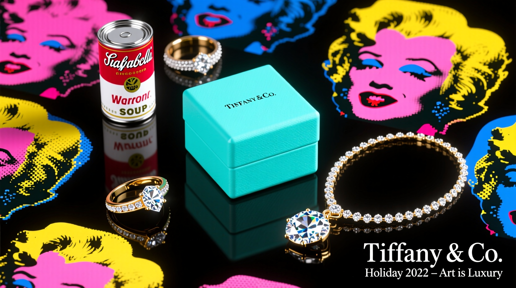 tiffany co celebrates the 2022 holiday season with capsule collection advent calendar and campaign inspired by andy warhols iconic illustrated greeting cards