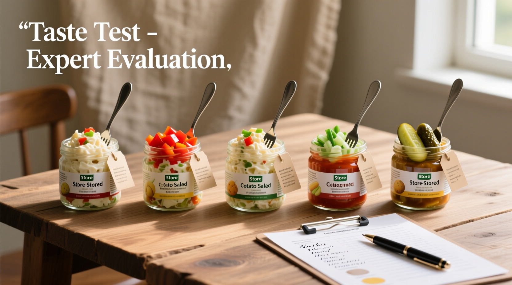 Professional taste test of various store-bought potato salad brands