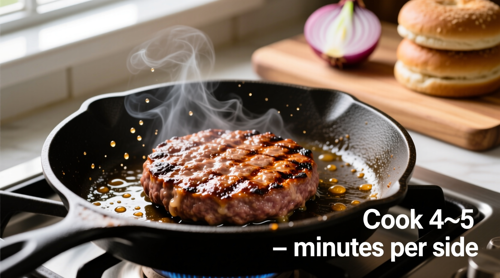 how to cook a frozen hamburger patty