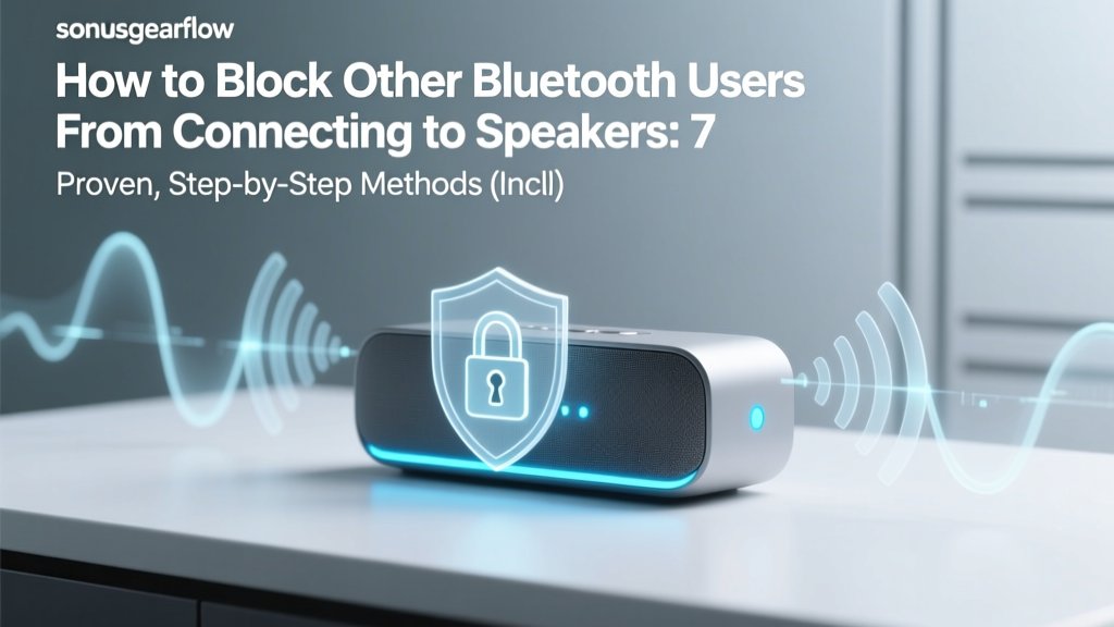 Block Bluetooth Speaker Connections: 7 Secure Methods