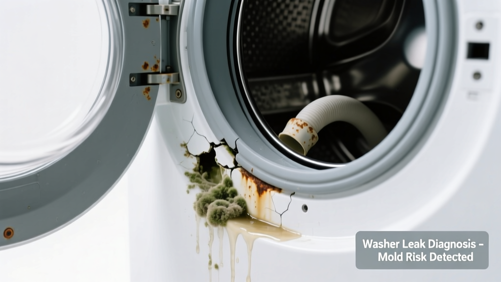 Washer Smells Moldy & Leaking Water: Quick Diagnosis