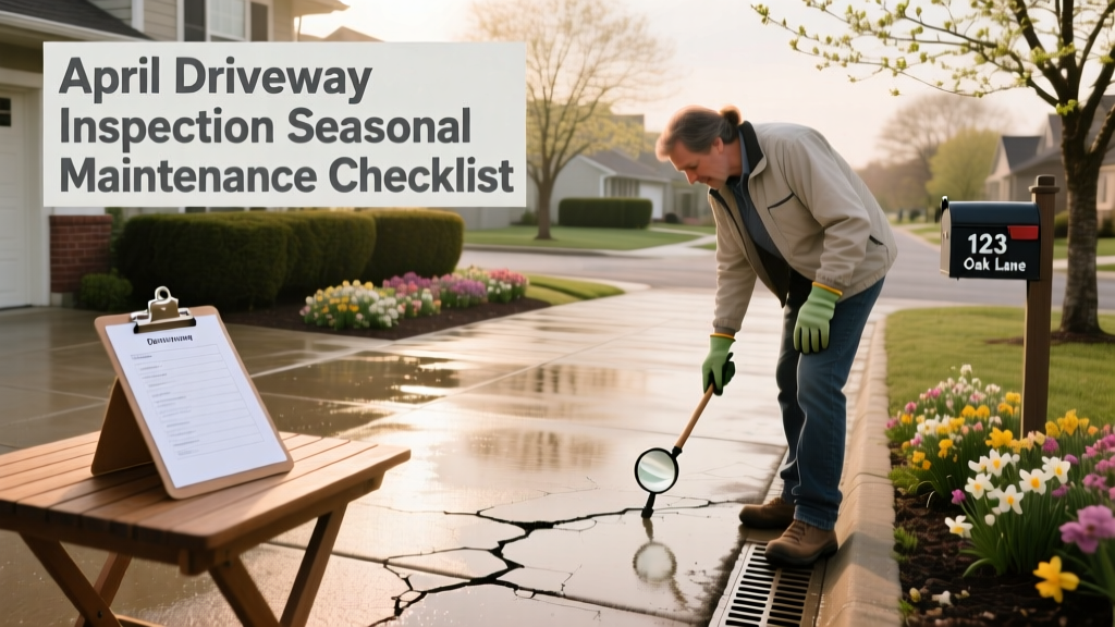 April Driveway Inspection: Seasonal Maintenance Checklist