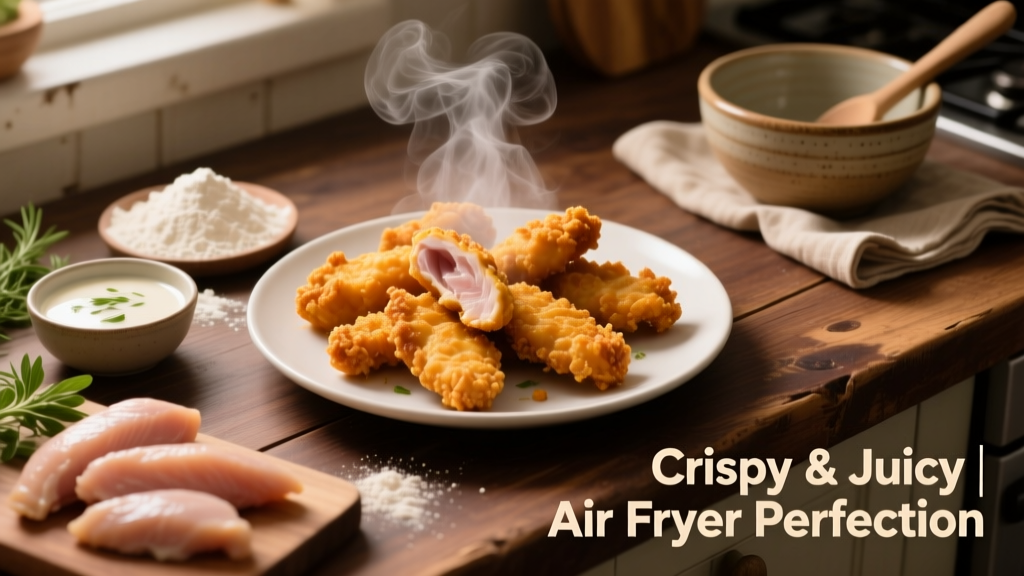 Air Fryer Buttermilk Chicken Tenders (Crispy & Juicy!)