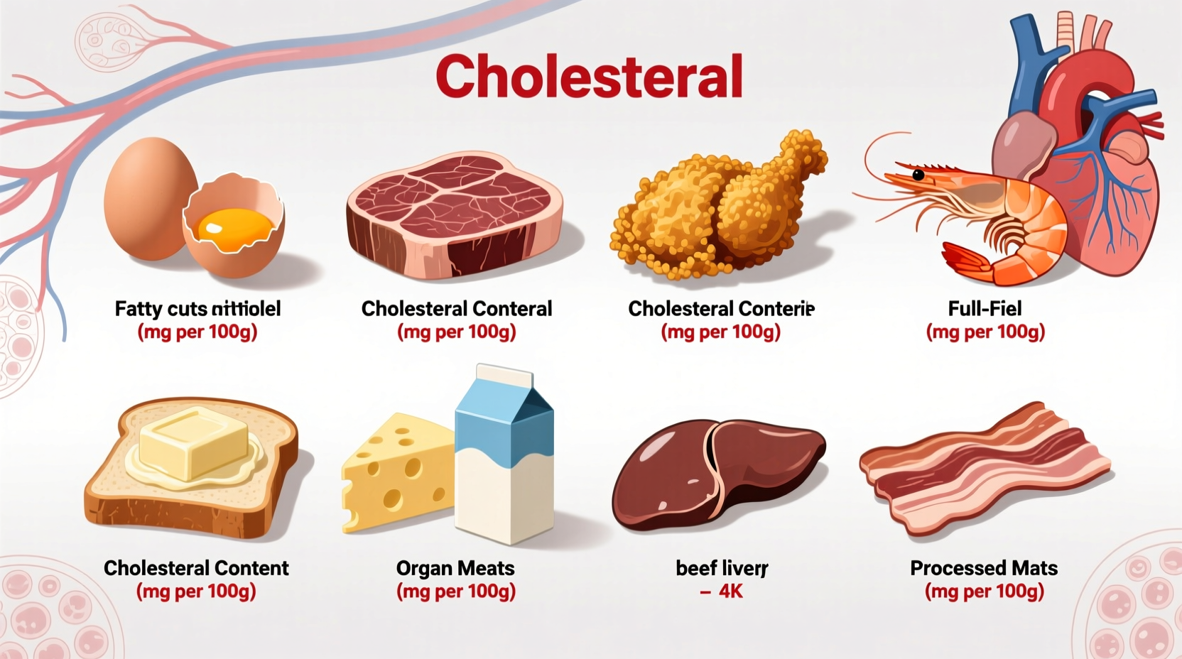 what foods have high cholesterol