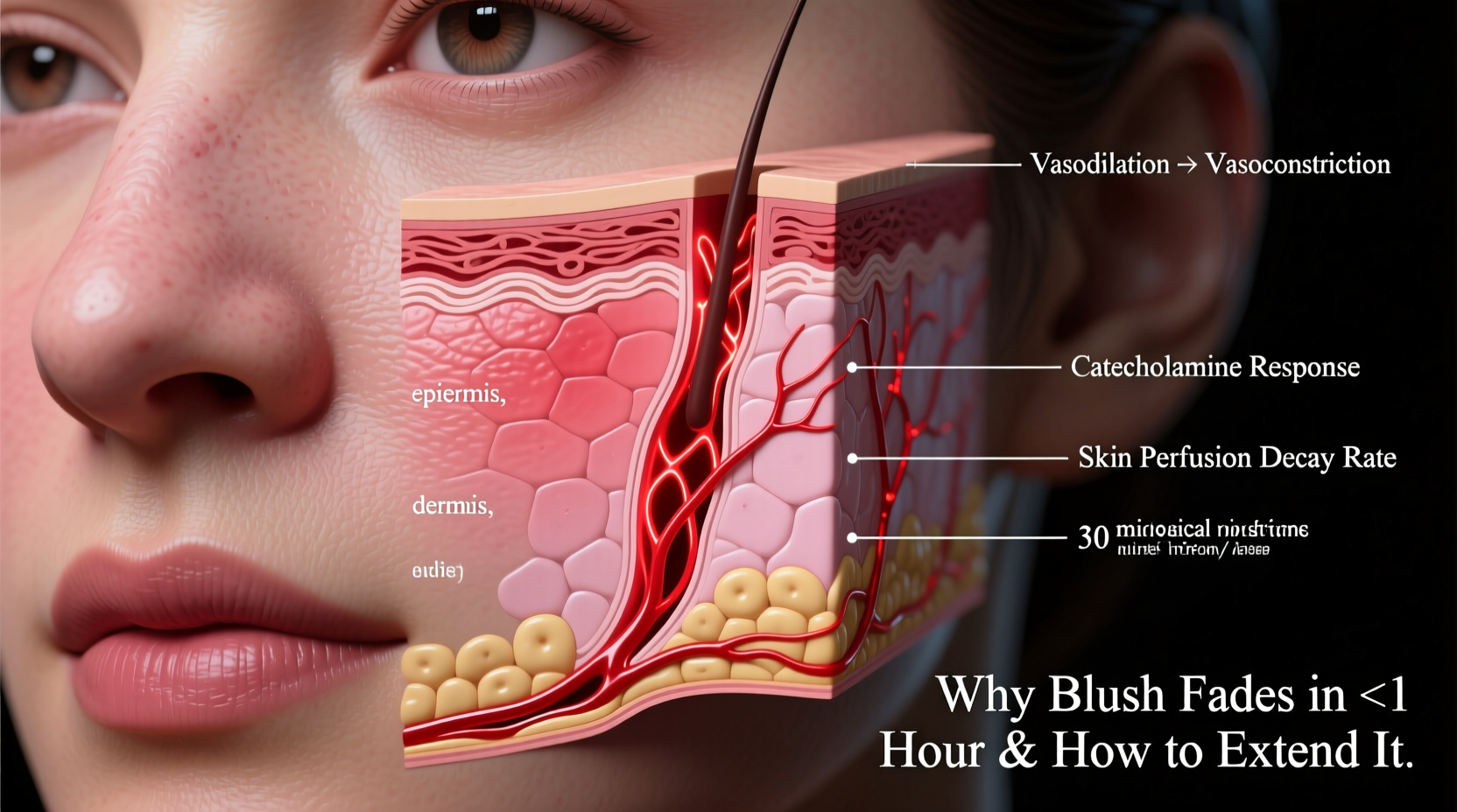 why does my blush disappear within an hour and how to make it last