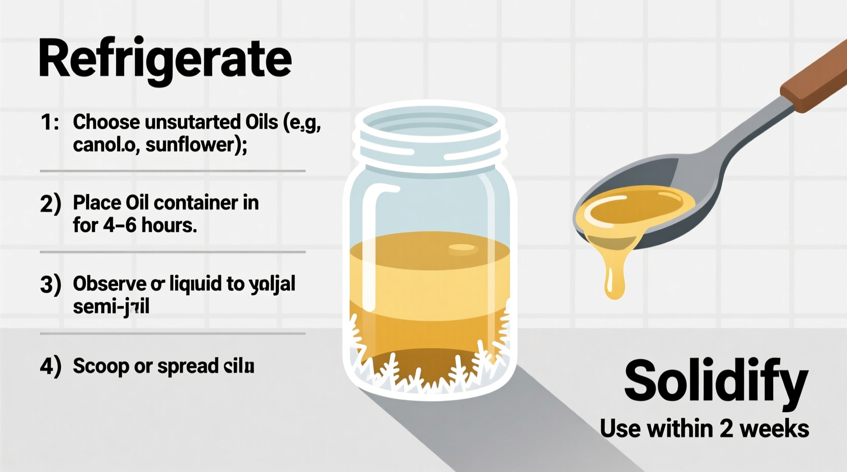 how to solidify cooking oil