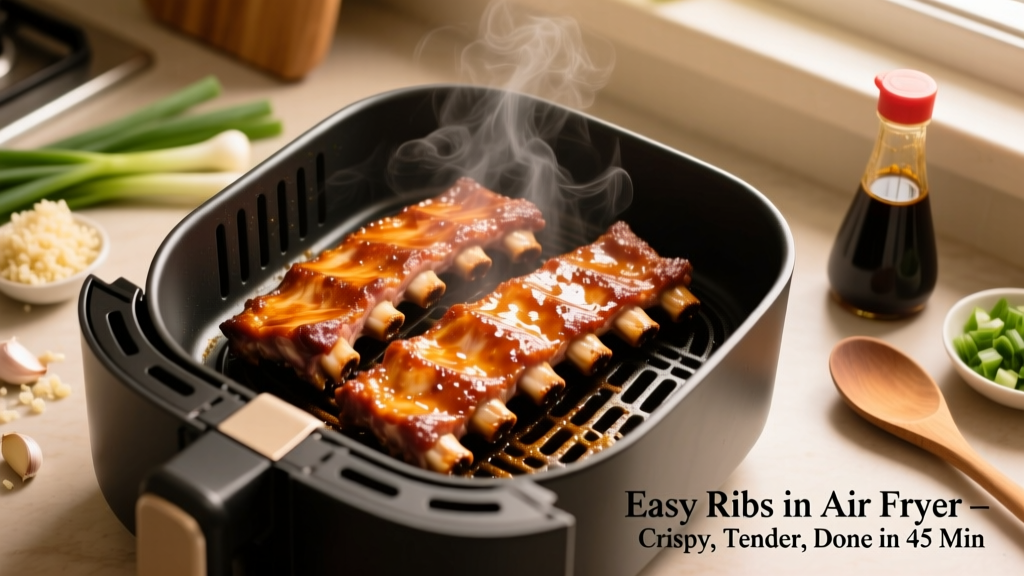 Easy Air Fryer Ribs: Crispy, Tender in 45 Minutes