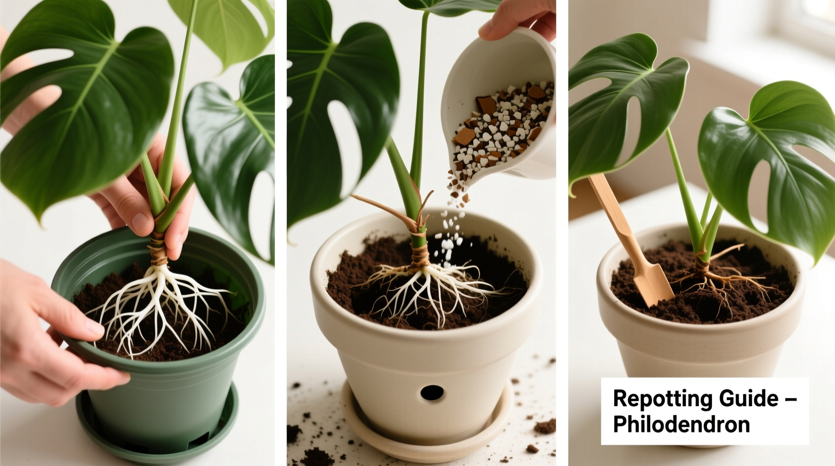 Repot Philodendrons in 5 Steps | TheHomeSprouts
