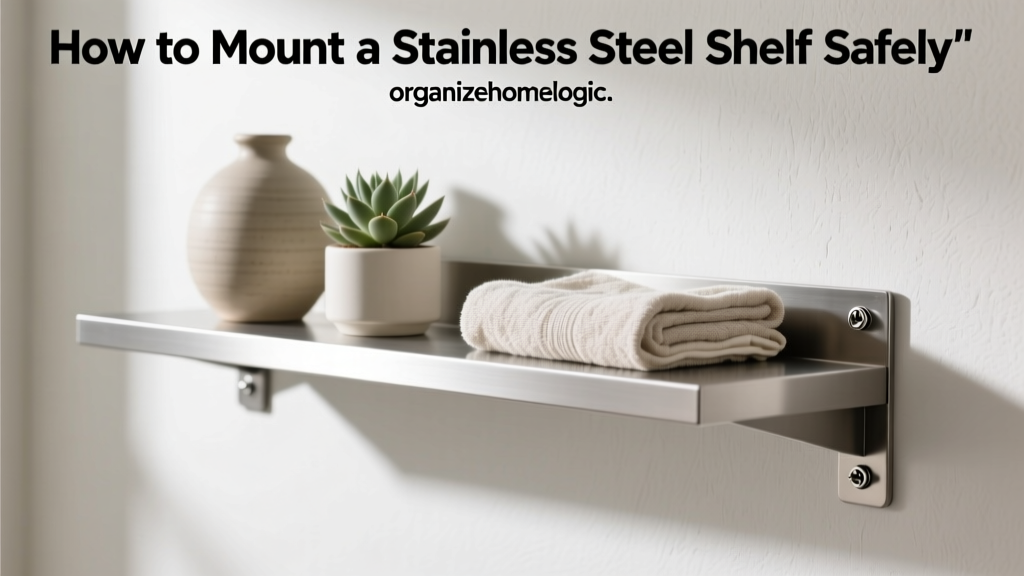 How to Mount a Stainless Steel Shelf Safely