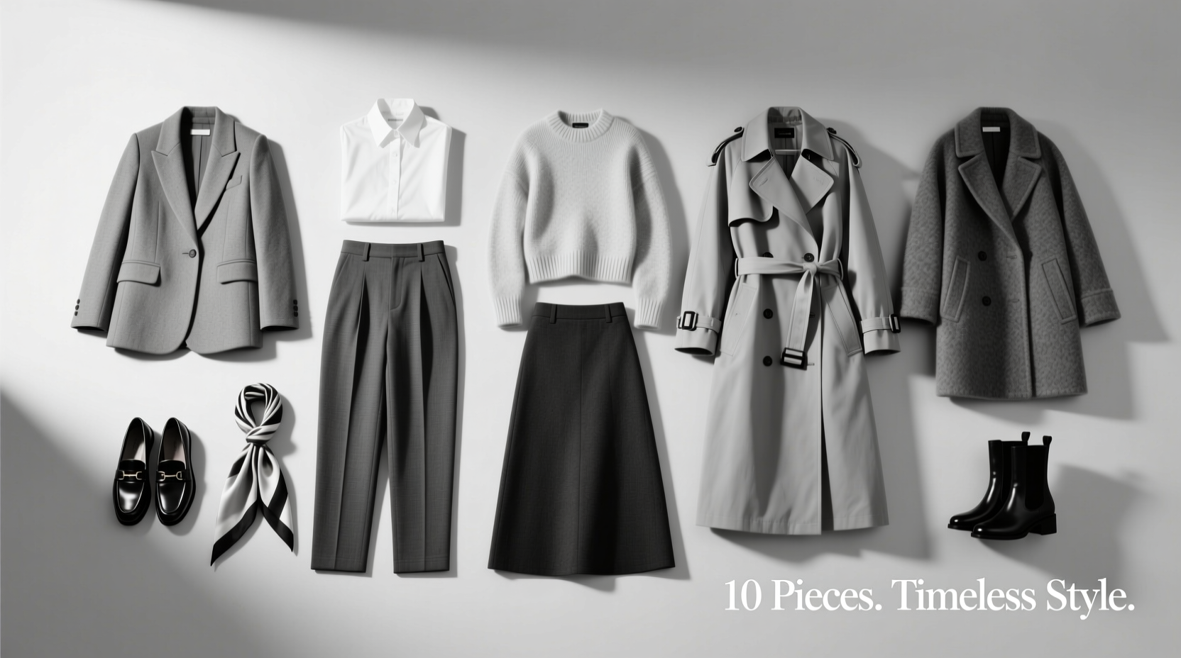 how to create a capsule wardrobe with only ten pieces that never goes out of style