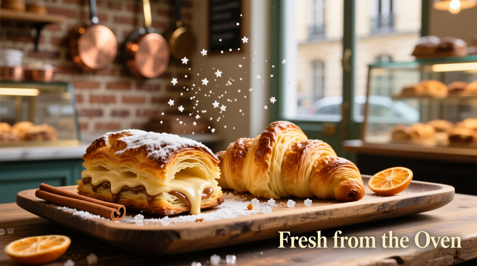 delicious cinnamon cream pastries and bakery treats