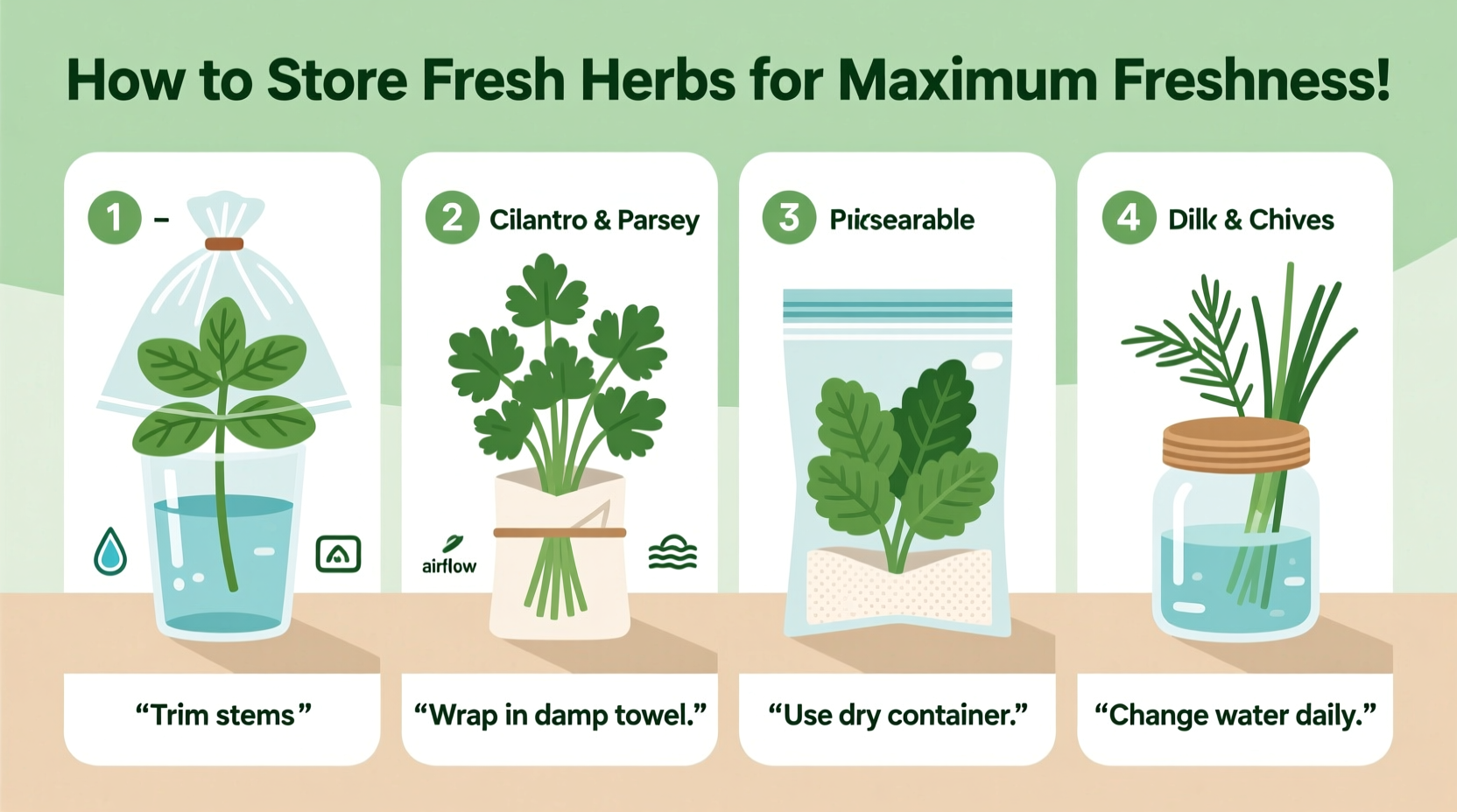 how to store fresh herbs so they last longer than a few days in your fridge