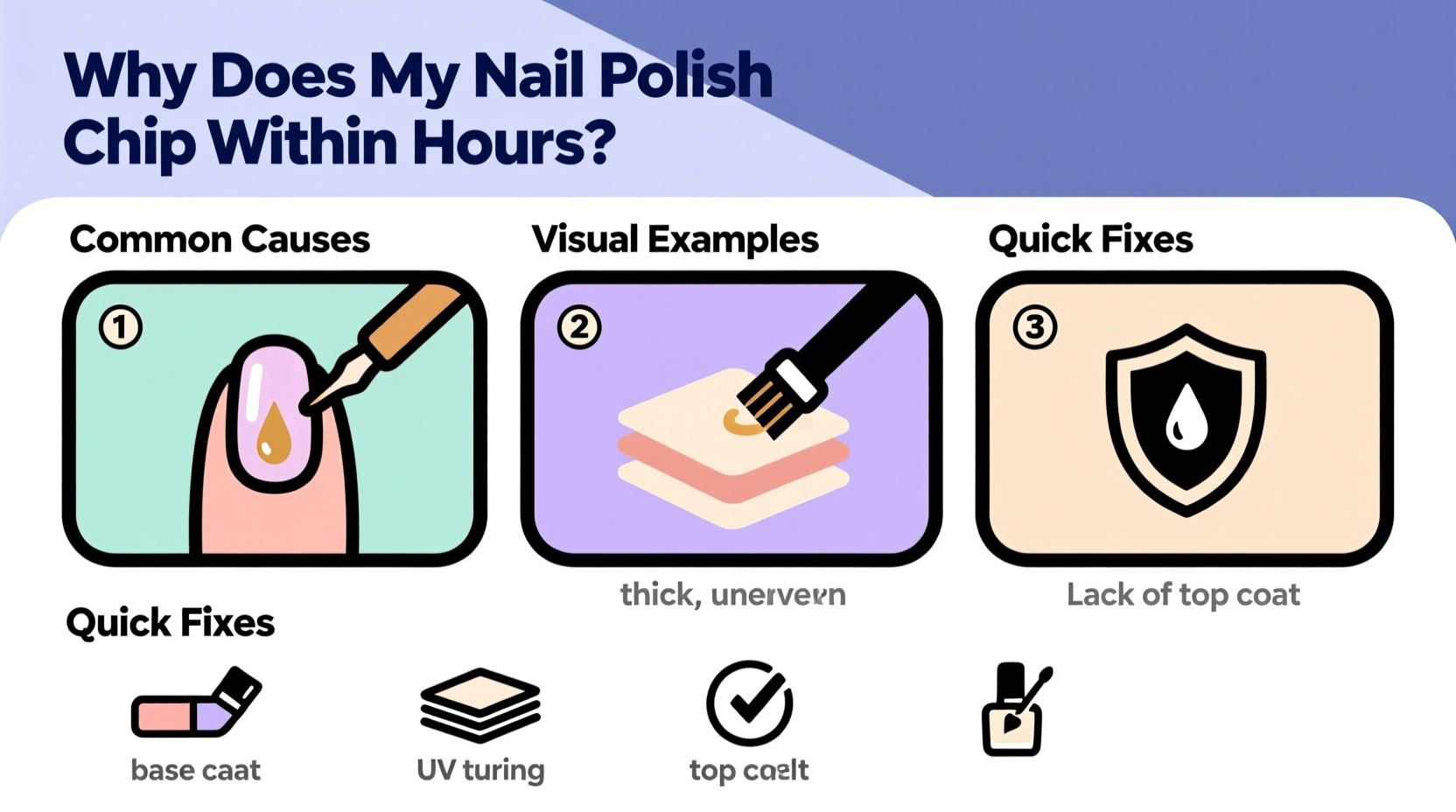 why does my nail polish chip within hours common errors and fixes