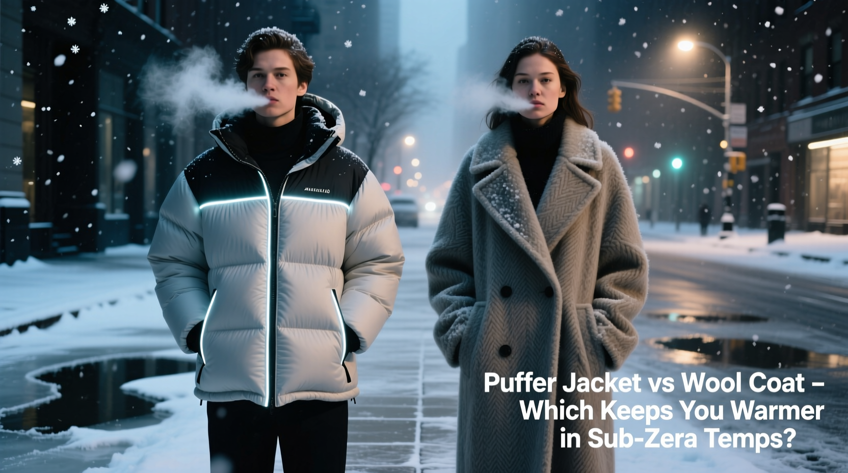 puffer jacket vs wool coat which keeps you warmer in sub zero temps