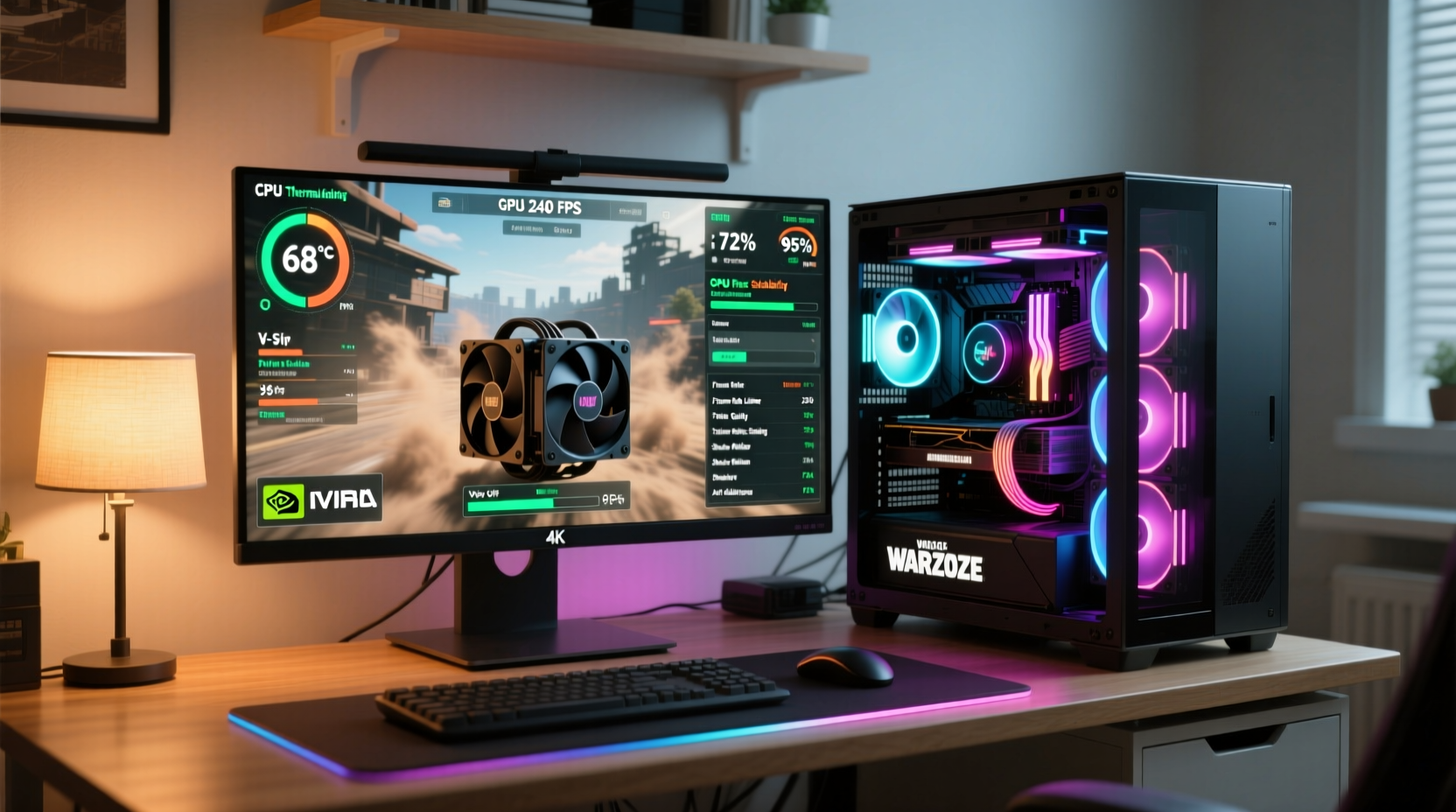 how to optimize settings for high fps in warzone without overheating