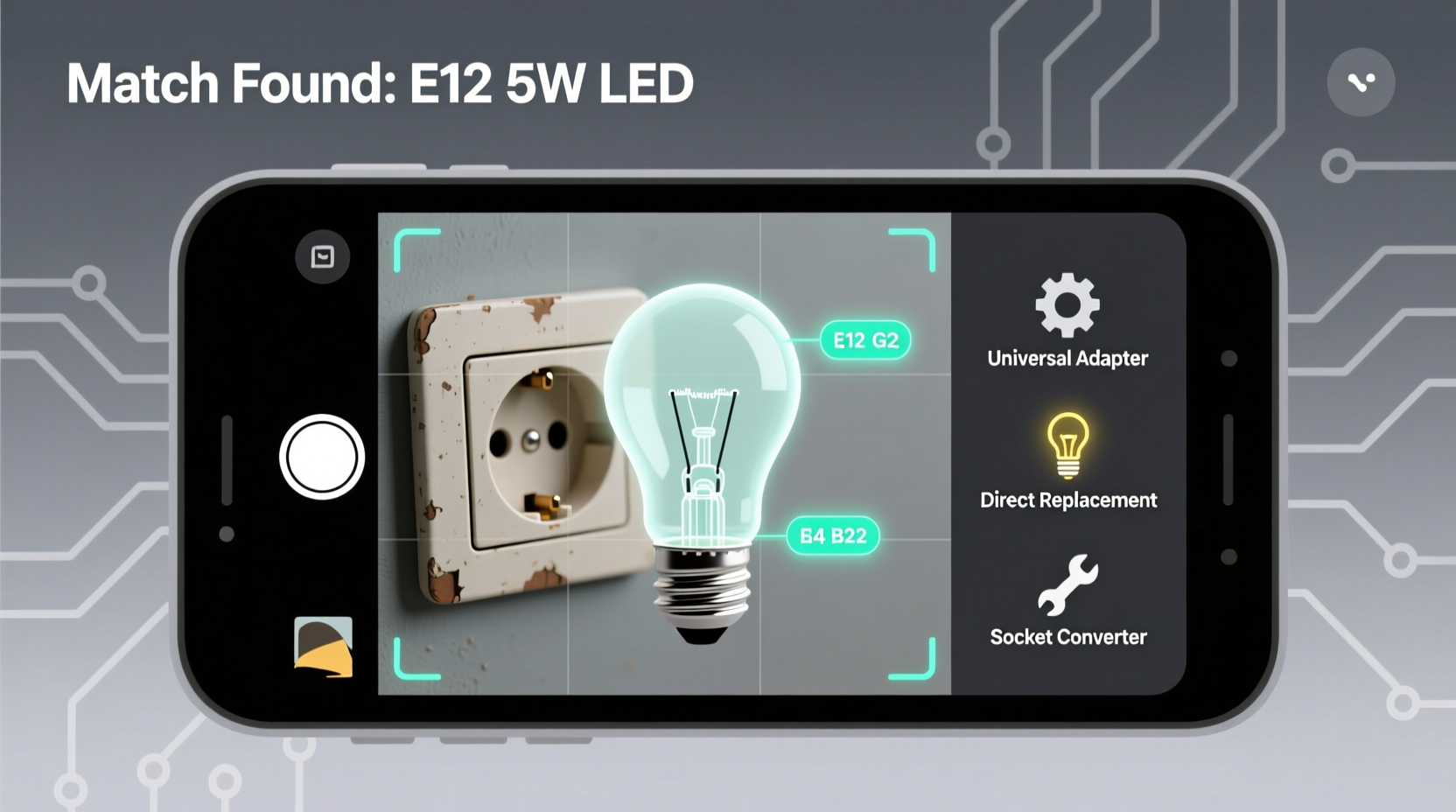 led replacement bulb finder app vs universal socket scanner tool which matches obsolete bases