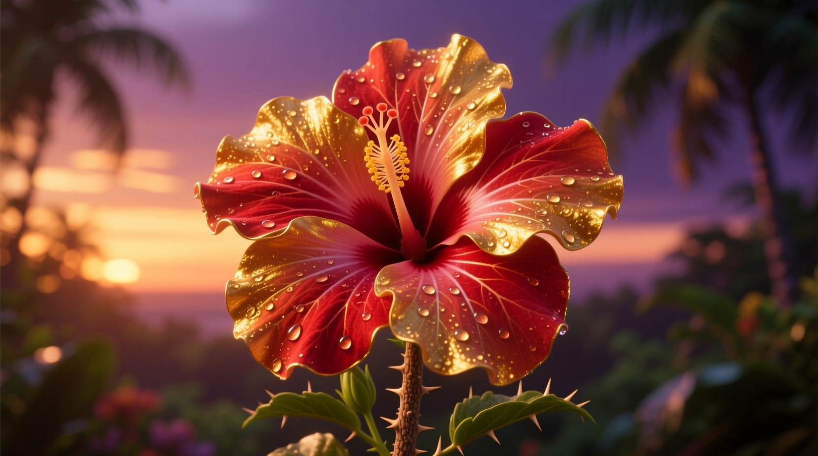 golden hibiscus
