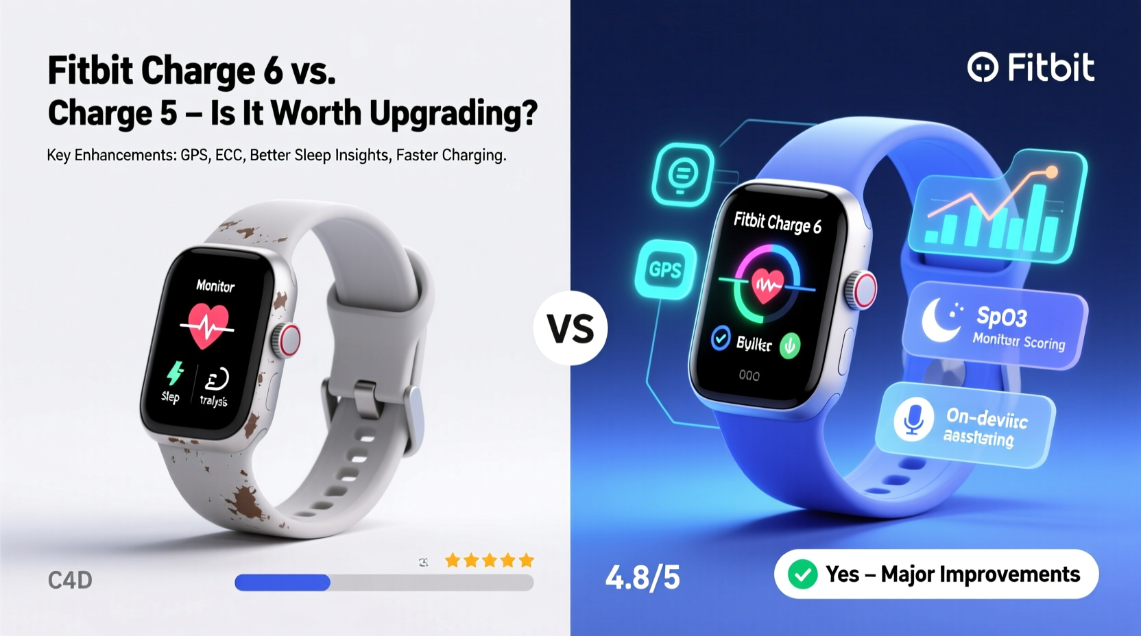 is the fitbit charge 6 really worth it over the older model or just minor upgrades