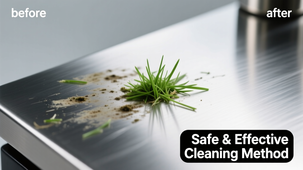 How to Remove Grass Stains from Stainless Steel Safely