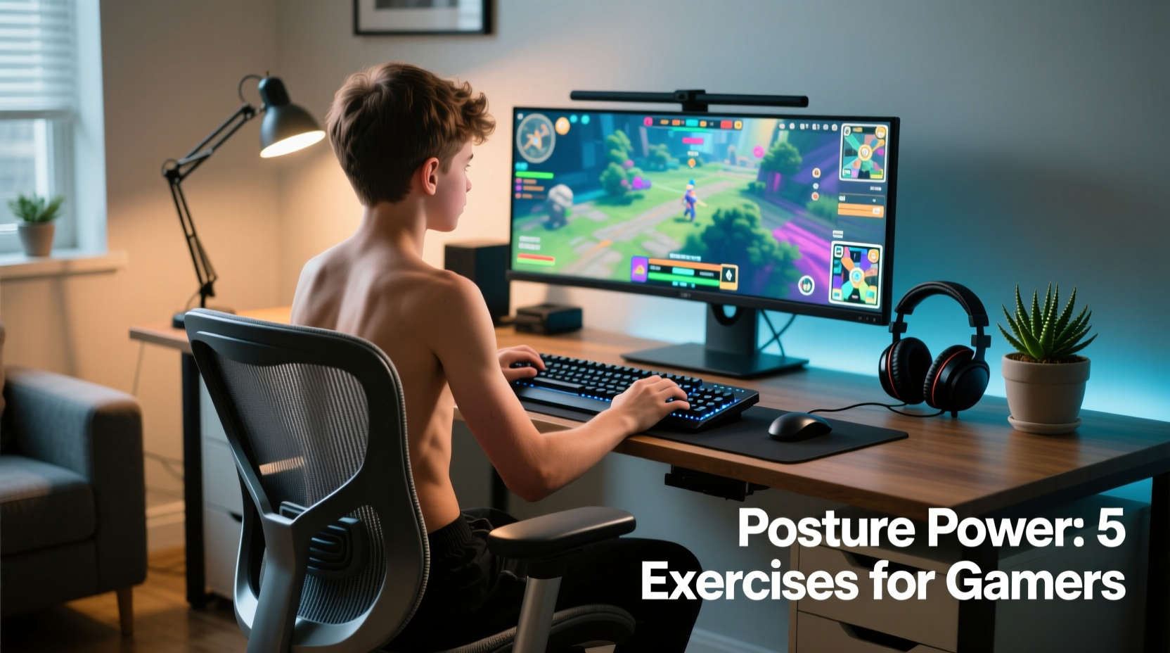 effective exercises to improve posture for gamers who slouch
